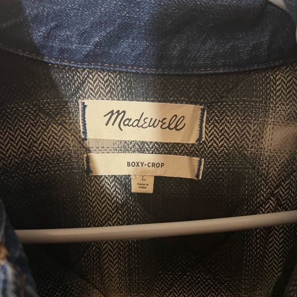 Madewell Jean Jacket Boxy-Crop Quilted Lining Edition - Picture 5 of 7